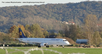 Embraer ERJ-195LR (ERJ-190-200 LR), D-AEBS,  Lufthansa CityLine, Kraków Airport