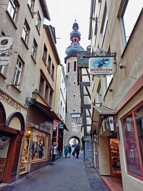 View of beautiful streets in Cochem, Germany