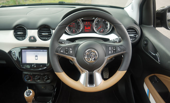 Vauxhall Adam Rocks Air steering wheel