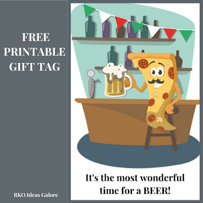It's the Most Wonderful Time for a Beer gift tag