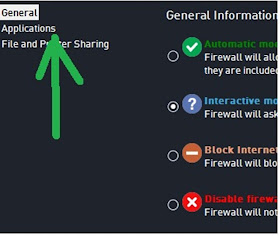 Antivirus firewall Stop a program from updating