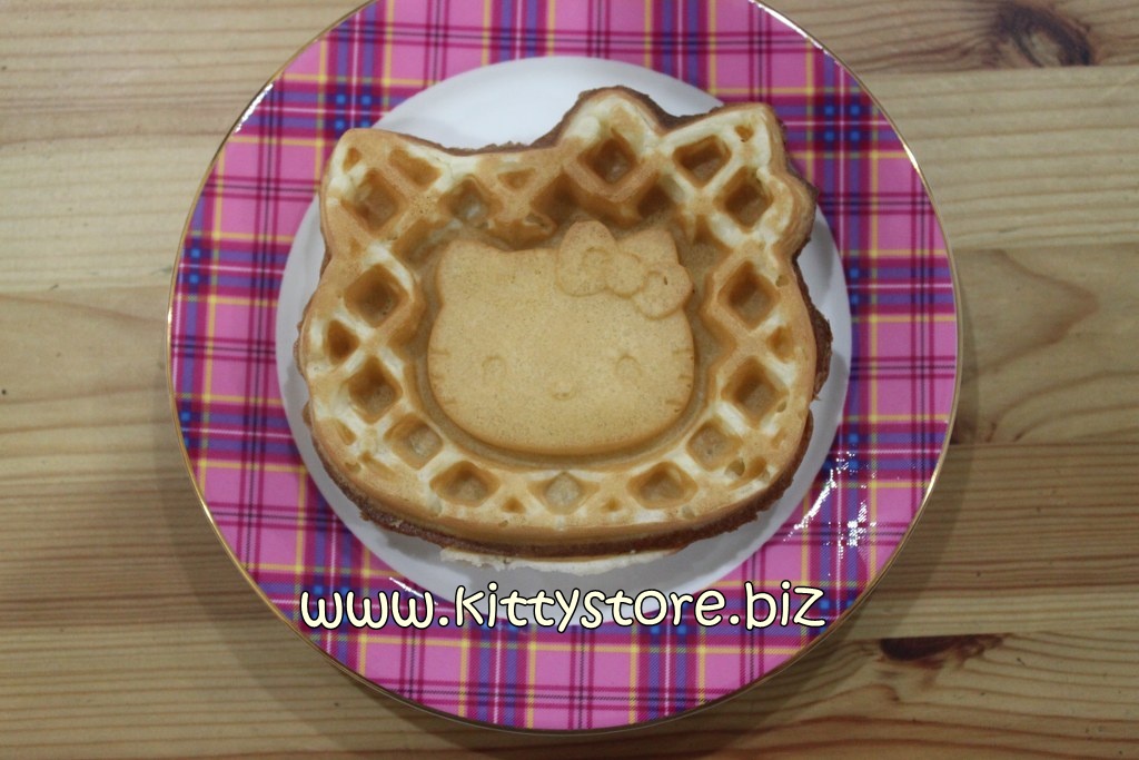 batter into Kitty Store's pancake Blog: Recipes  Hello Ideas Kitty how and make The mix waffle Waffle to