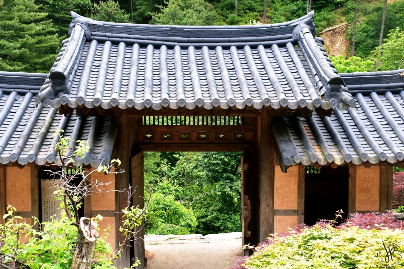 traditional korean house and roof