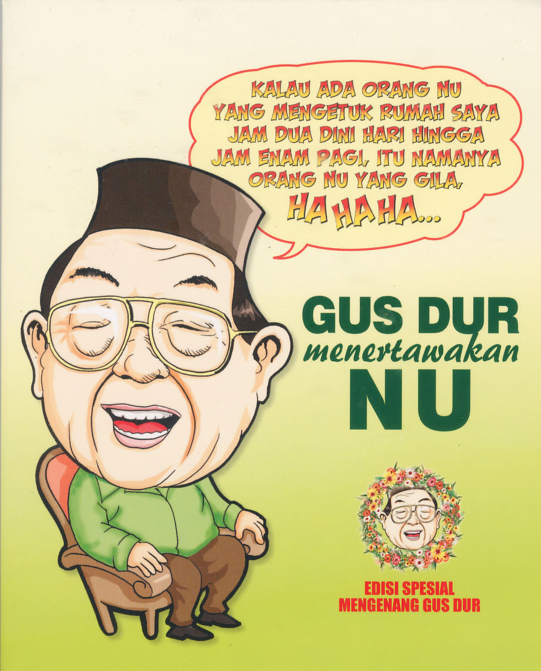 UNIQUE COLLECTION INDONESIA BOOK GUS DUR MENTERTAWAKAN NU