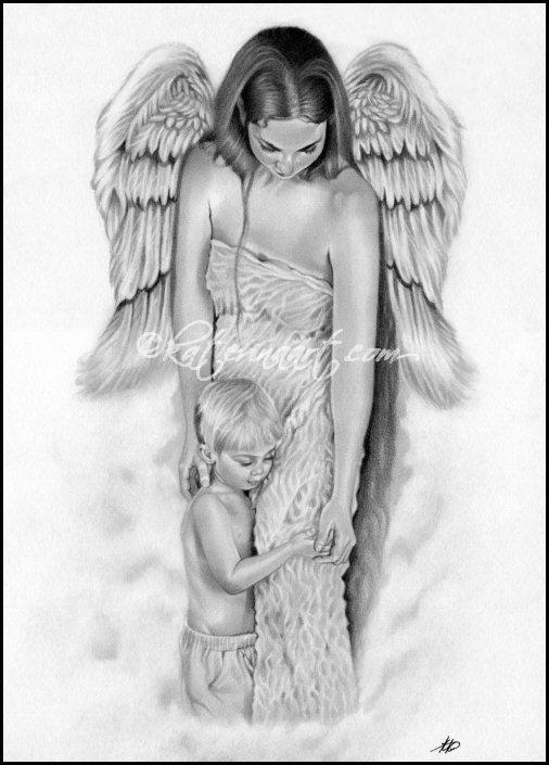 I updated my website with a new angel drawing Guardian Angel