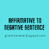 Some easy rules of (Affirmative to Negative Sentence) | Mr.Grammar. 