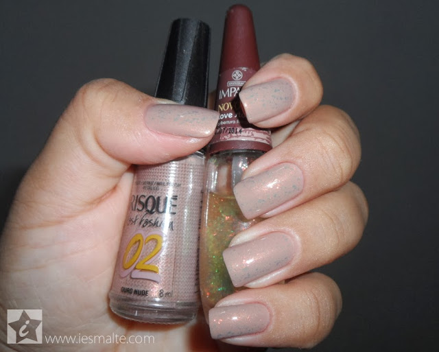 Esmalte Ouro Nude + Esmalte Love Story