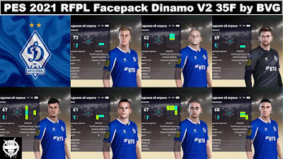 PES 2021 RFPL Facepack Dinamo Moskva V2 35F by BVG