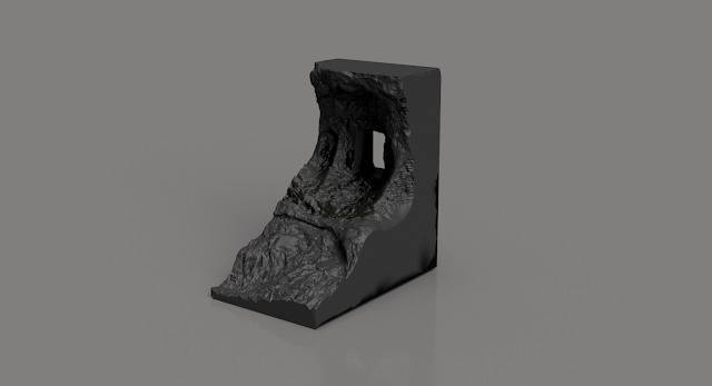 Batman Diorama 3D print model - rocks