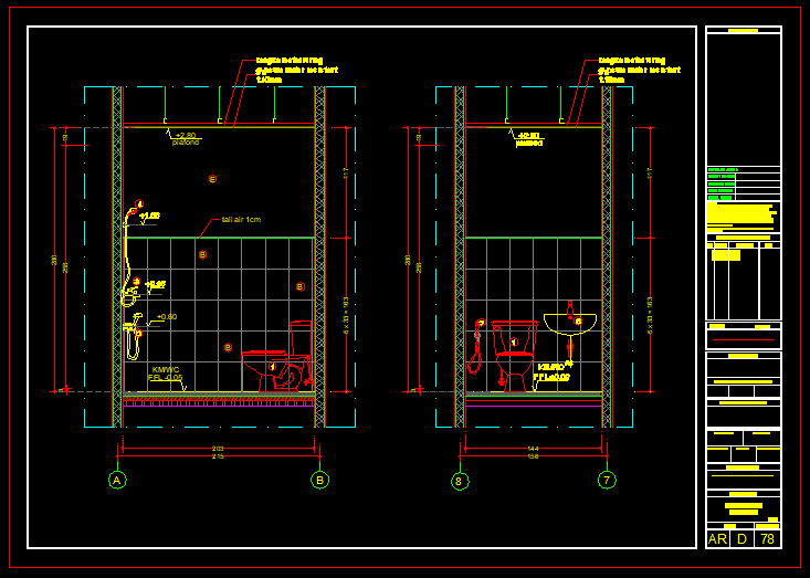 Bathroom WC Details Picture of Dwg File Autocad Work 