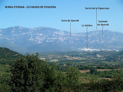 Panoràmica de les serres de l'Alt Berguedà des de la zona de Serrajoana