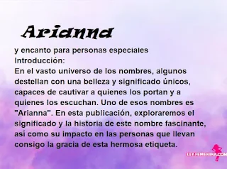 significado del nombre Arianna