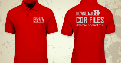 Download Mockup Red Polo Shirt CDR File Free | Design Corel