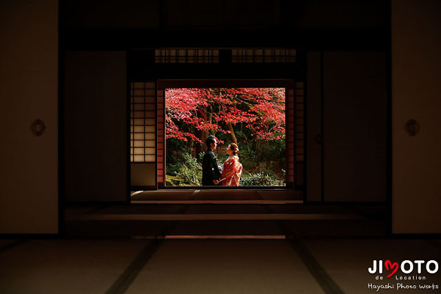 滋賀で紅葉の前撮り撮影