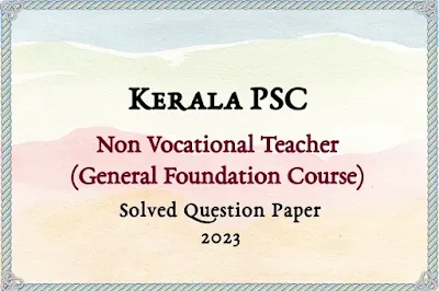 Non Vocational Teacher Answer Key | 04/10/2023