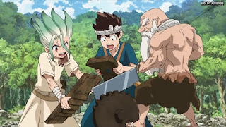 ドクターストーンアニメ 1期21話 千空 クロム カセキ Dr. STONE Episode 21