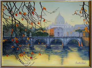 Roma's landscape, oil on canvas