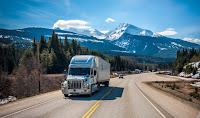 Freight truck on the road