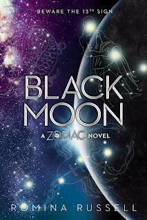 black moon, zodiac, romina russell, space, sci-fi, fantasy, young adult, romance