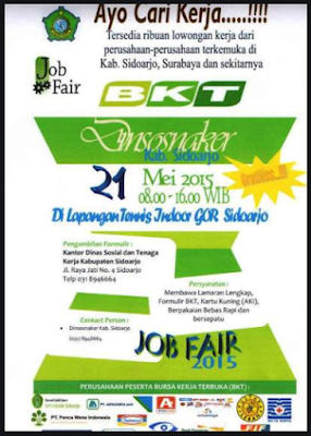 Jadwal Job Fair Sidoarjo 2020