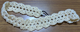 photo of the full Easy Headband 2 by Sweet Nothings Crochet.  This blog has a video tutorial for this project