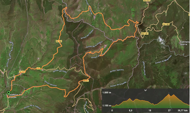 Ruta por la Sierra del Rincon, Del Puerto del Cardoso al Puerto de la Hiruela