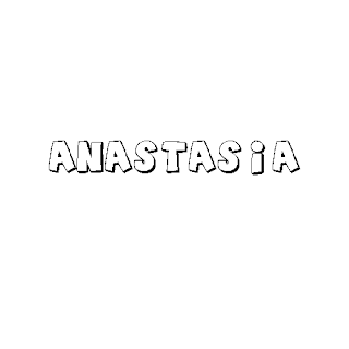 Nombre Anastasia para colorear