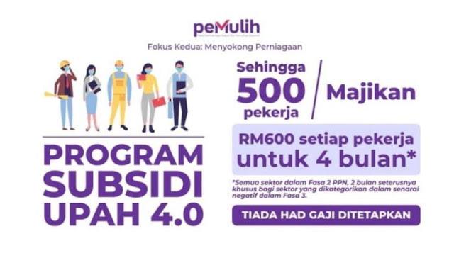 RASMI : Bantuan Kerajaan RM600 Setiap Bulan Untuk Semua Pekerja Di Malaysia