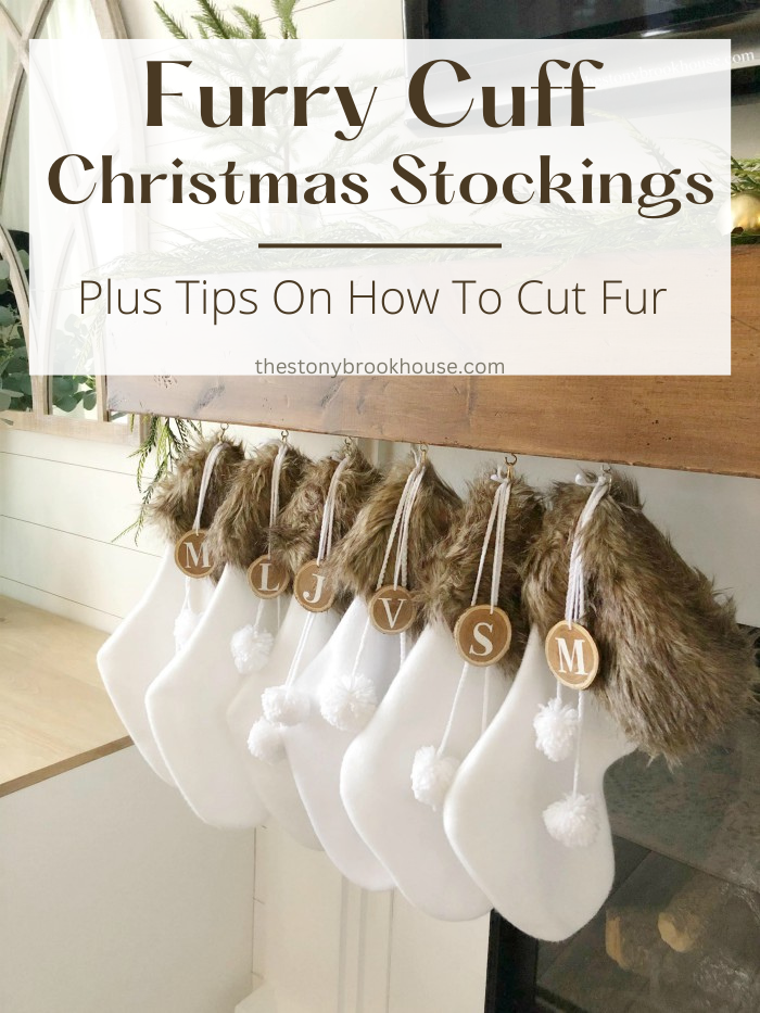 Furry Cuff Christmas Stockings - Plus Tips On How To Cut Fur