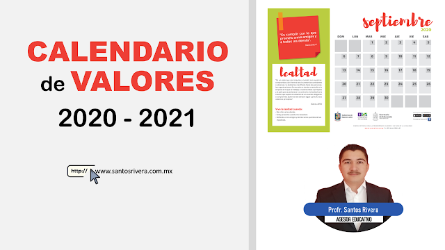 Calendario escolar 2020 - 2021