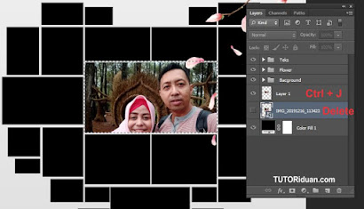 Foto Kolase Bentuk LOVE Free PSD