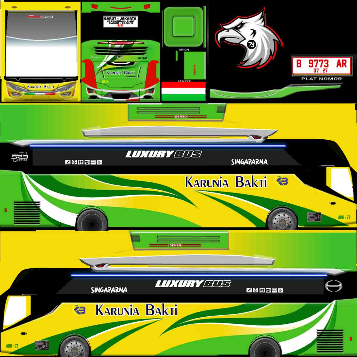 livery bussid karunia bakti terbaru