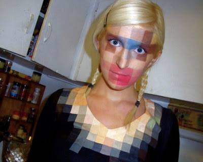 pixelface low-resolution halloween costume