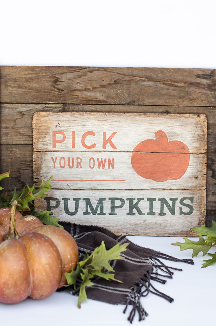 DIY Fall Pumpkin Sign