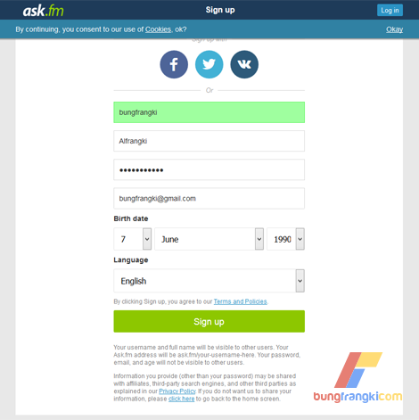 Membuat Akun Ask.fm Terbaru dan Cara Menggunakannya