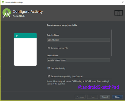 creating an activity android SketchPad
