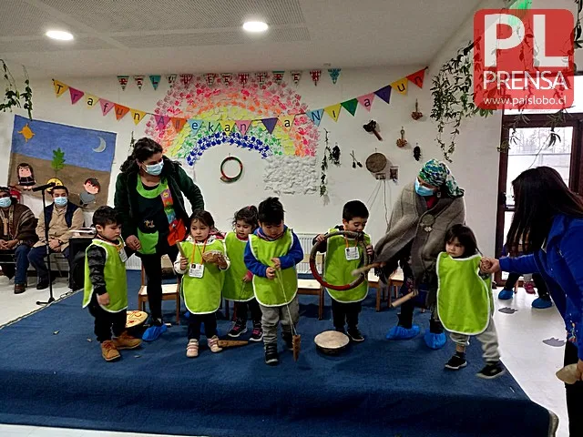 Celebración del Wetripantu en Jardín Infantil Relmü Fentren