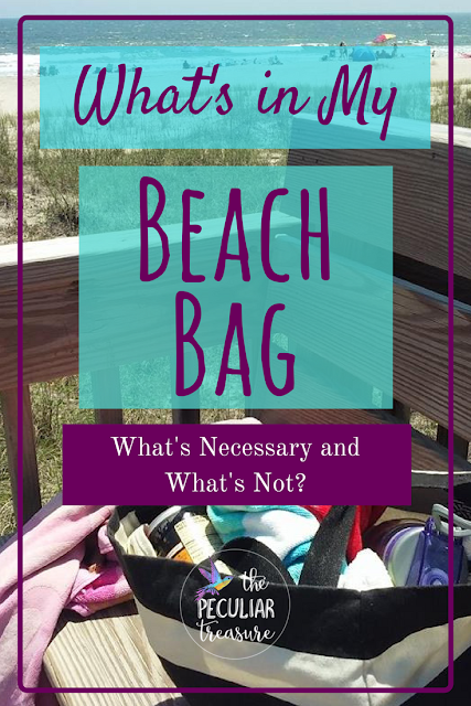 What's in my beach bag? What are the necessities for a good beach trip? What should you really pack?  Find out more at The Peculiar Treasure!