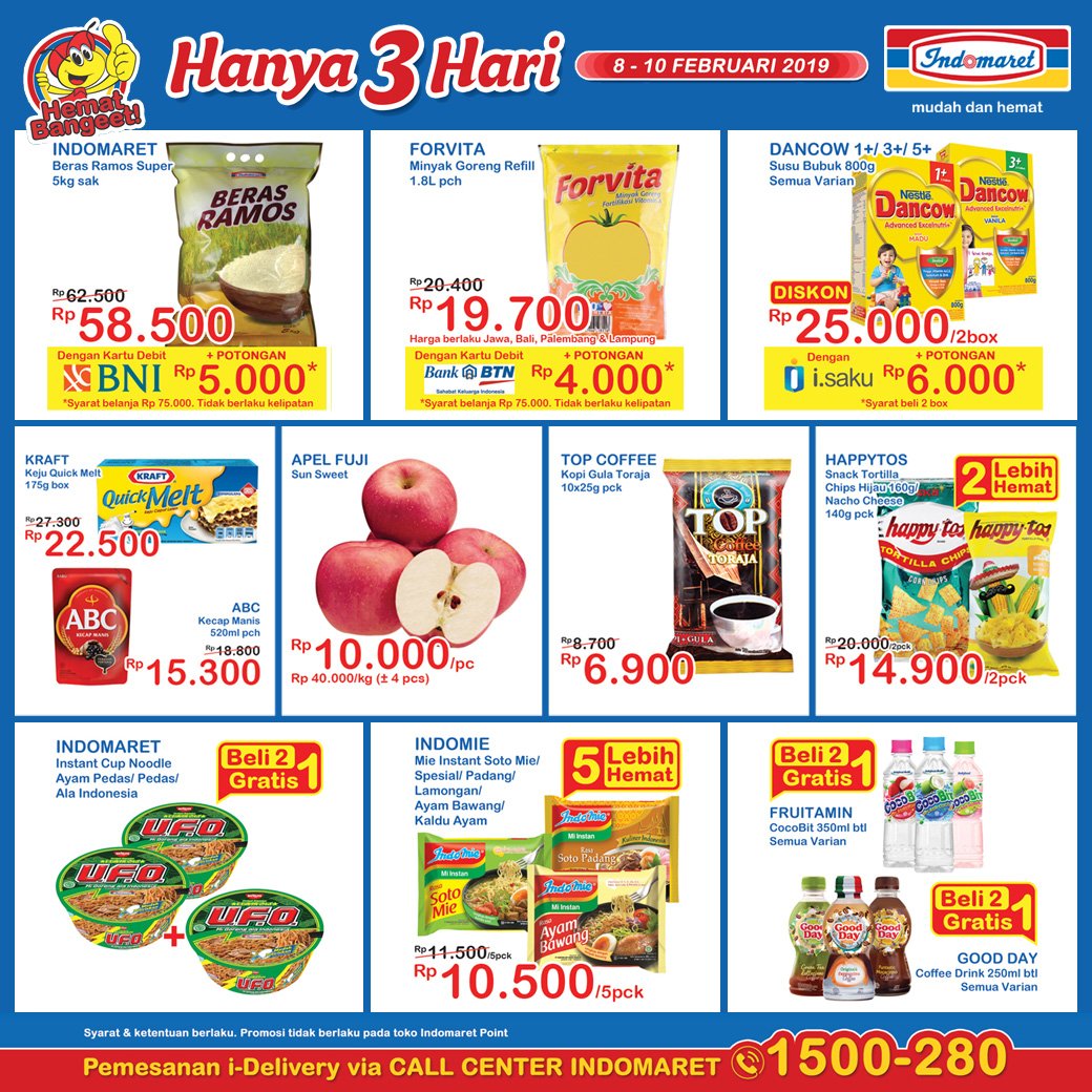 #Indomaret - #Promo #Katalog Periode 08 - 10 Februari 2019