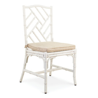 silla blanca rattan para jardin