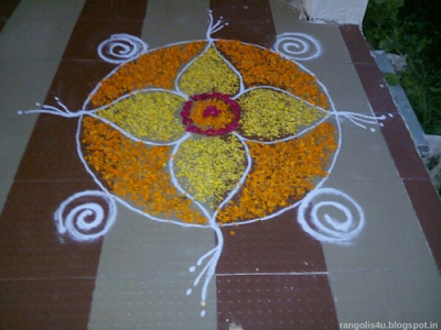 Flower Rangolis