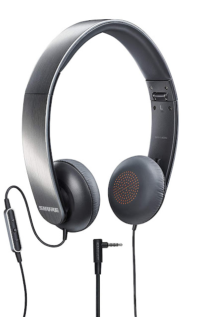 Shure SRH145m+ Portable Collapsible Headphones with Remote and Microphone