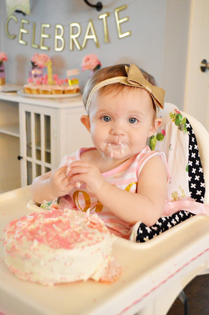 Orchard Girls Blog - Pink & Gold First Birthday Party