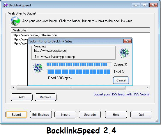 Download BacklinkSpeed 2.4 Crack