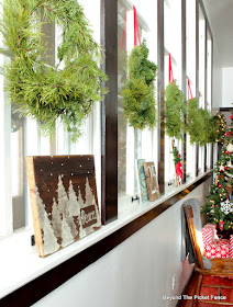 christmas decor including a simple sign in my old schoolhouse