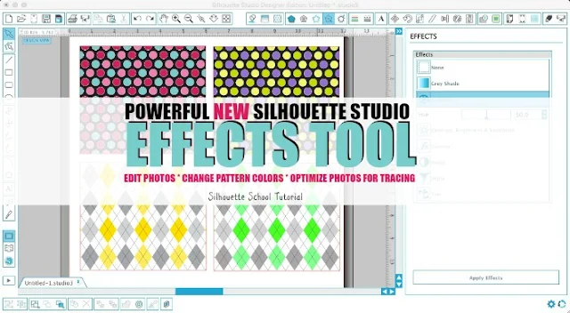 Silhouette Studio, shader effect, Silhouette tutorial