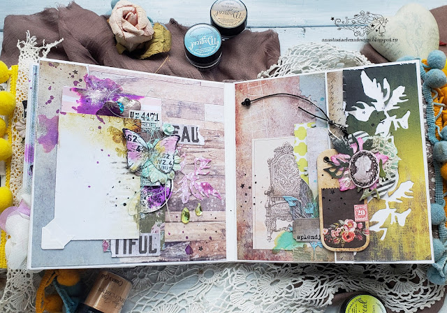 @nastyalena #album #scrapbooking #mixedmedia