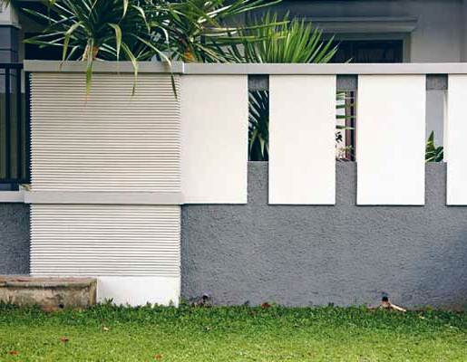 33 contoh gambar dan model pagar  tembok  rumah  minimalis  