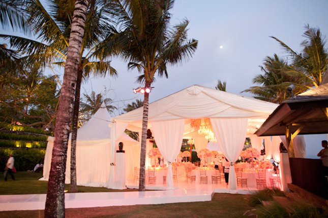  design a tented reception on not one tent but several tents