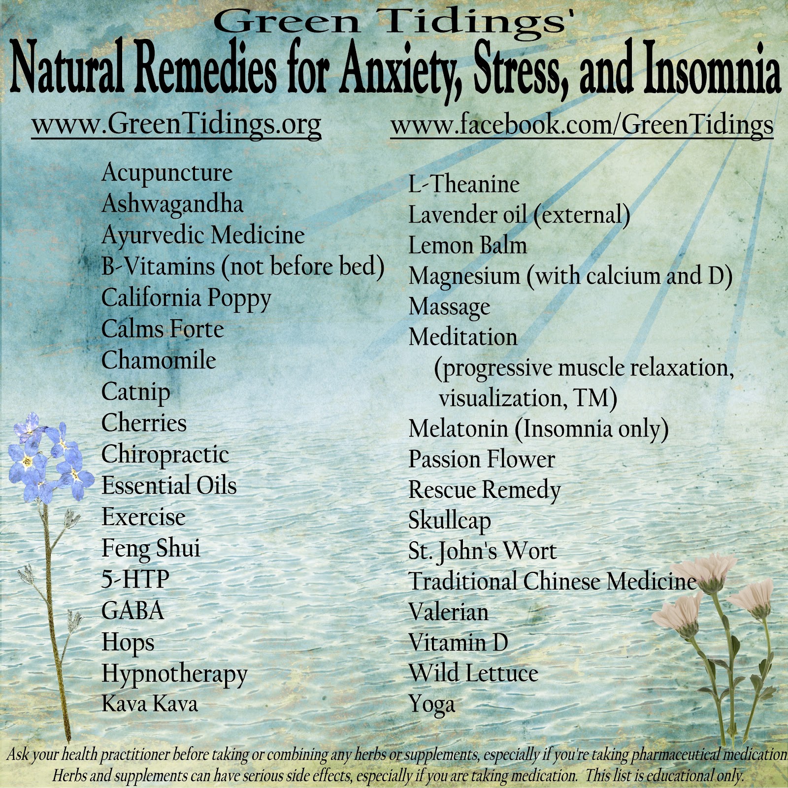 Green Tidings Natural Reme S For Anxiety Stress And Insomnia